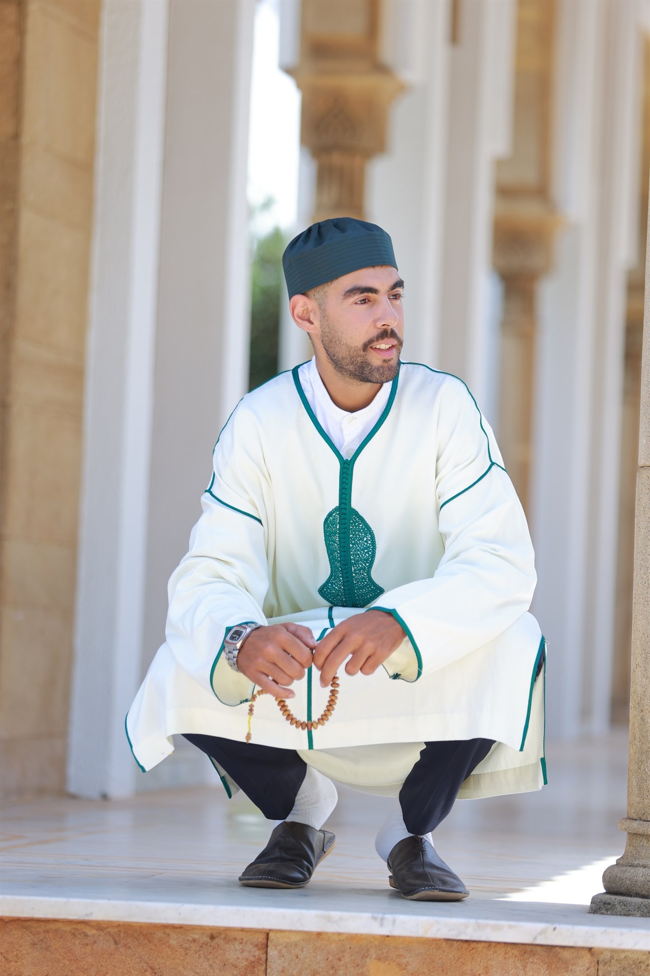 Green Qaftan 1