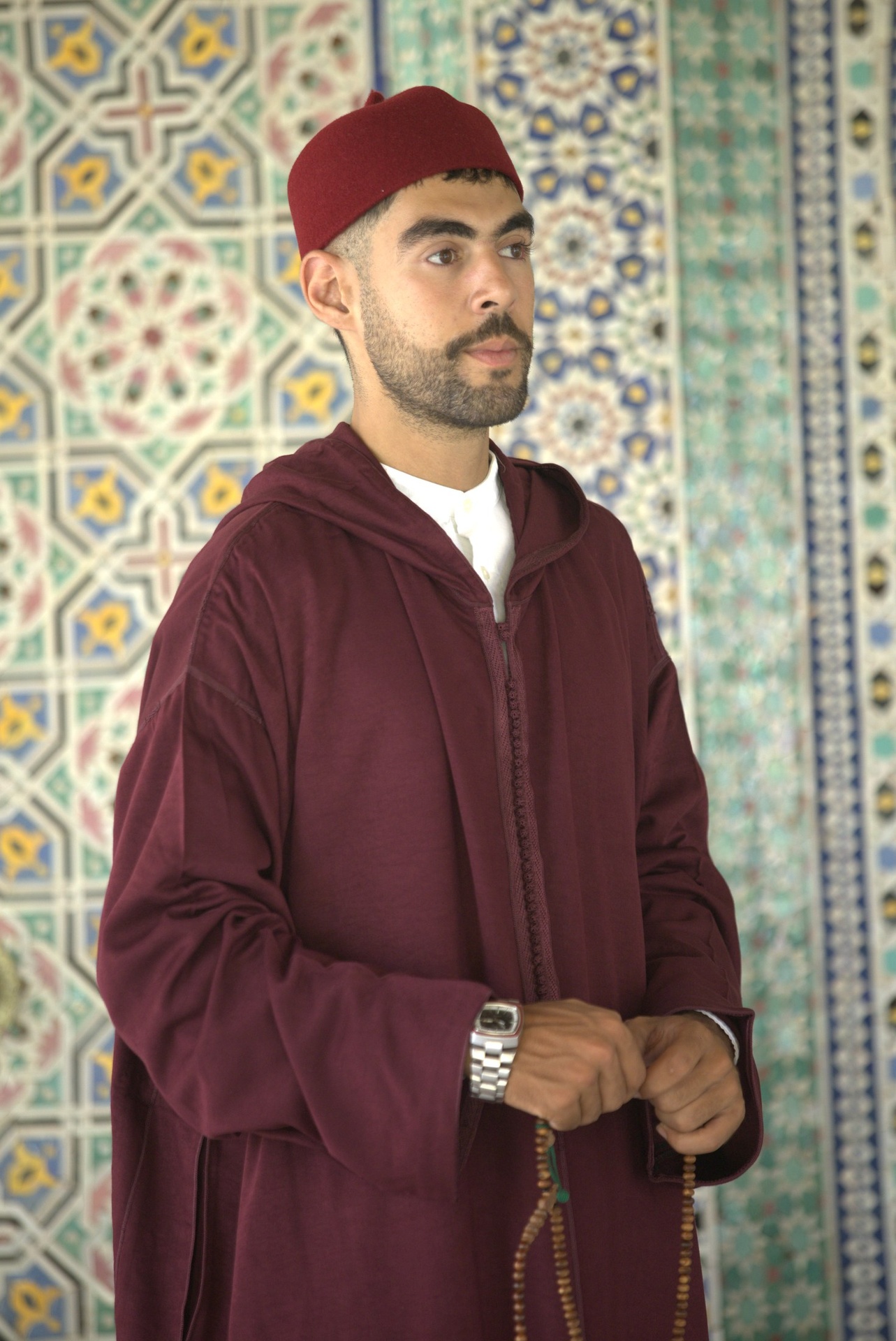 Jellaba Bordeaux HM 1
