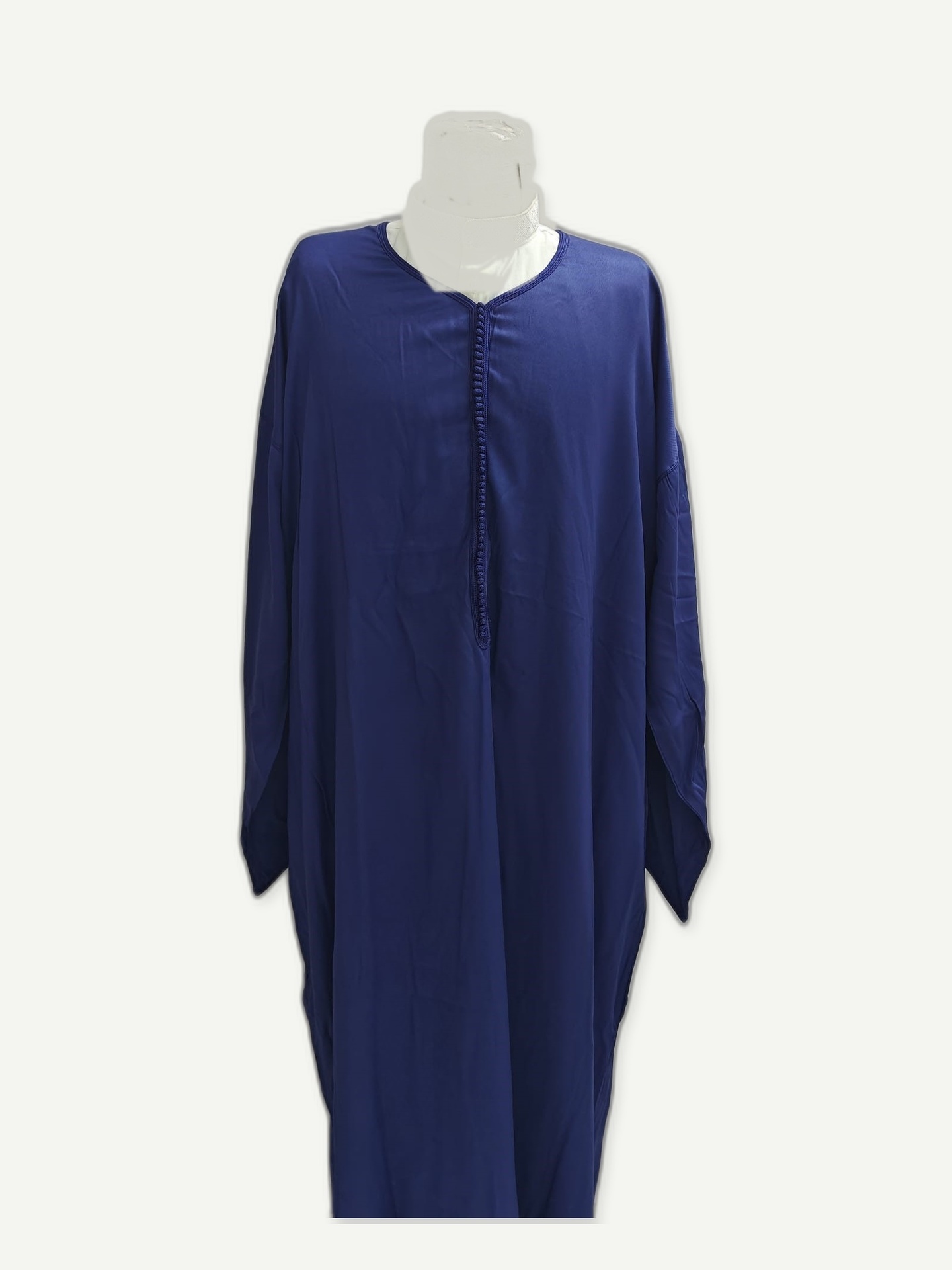 Azure Sleeve-Embroidered Djellaba